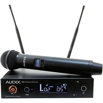 Audix AP41 OM2 Wireless Microphone System With R41 Diversity Receiver and H60/OM2 Handheld Transmitter