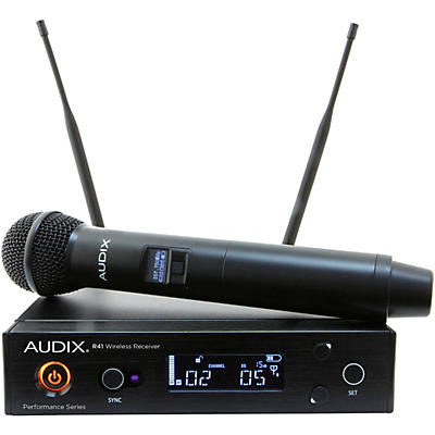 Audix AP41 OM5 Wireless Microphone System With R41 Diversity Receiver and H60/OM5 Handheld Transmitter