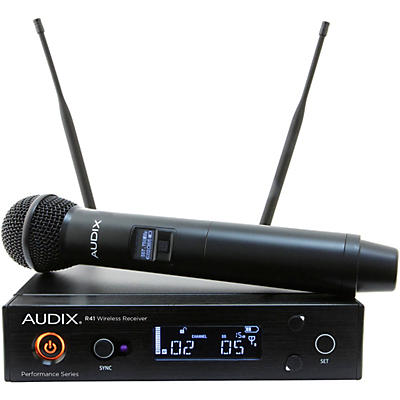 Audix AP41 OM5 Wireless Microphone System with R41 Diversity Receiver, B60 Bodypack and H60/OM5 Handheld Transmitter