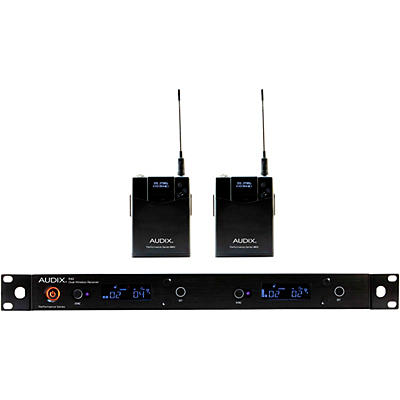 Audix AP42 BP Wireless Microphone System with R42 Two Channel Diversity Receiver and Two B60 Bodypack Transmitter (Microphone Not Included)