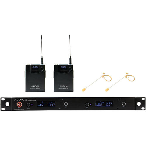 Audix AP42 HT7BG Dual Headset Wireless System - Beige Restock 554-586 MHz