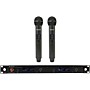 Audix AP42 OM5 Dual Handheld Wireless Microphone System with R42 Two Channel Diversity Receiver and Two H60/OM5 Handheld Transmitters Band B