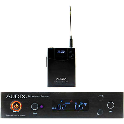 Audix AP61 BP Wireless Microphone System with R61 True Diversity Receiver and B60 Bodypack Transmitter (Microphone Not Included)