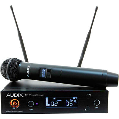 Audix AP61 OM5 Wireless Microphone System with R61 True Diversity Receiver and H60/OM5 Handheld Transmitter