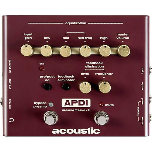Acoustic APDI Acoustic Preamp and DI Pedal