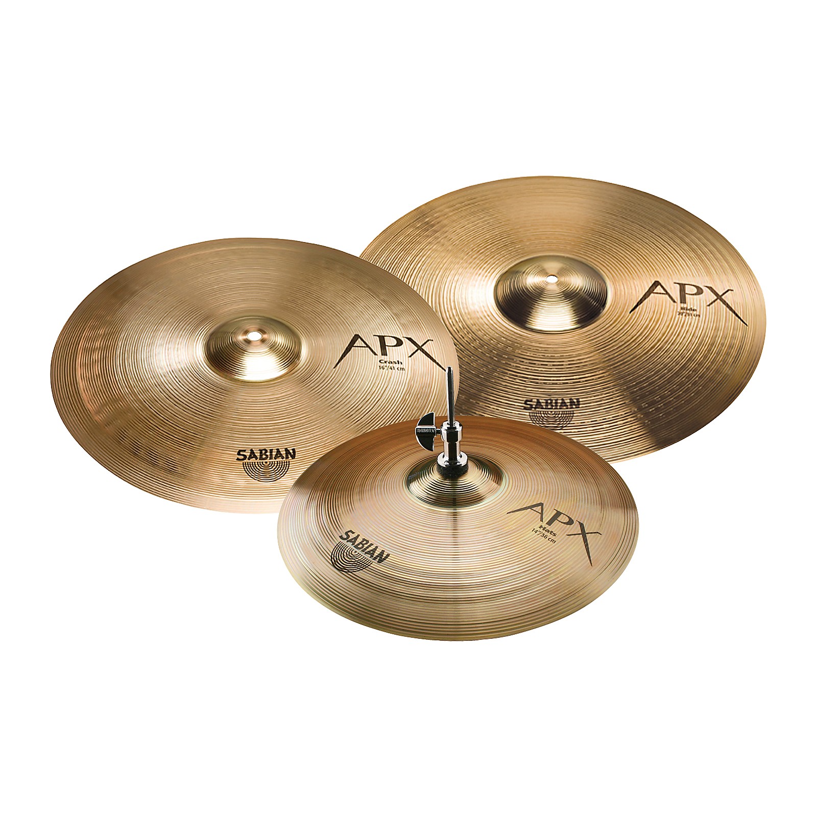 Sabian APX Performance Cymbal Pack with 20" Ride, 16" Crash, 14" Hats