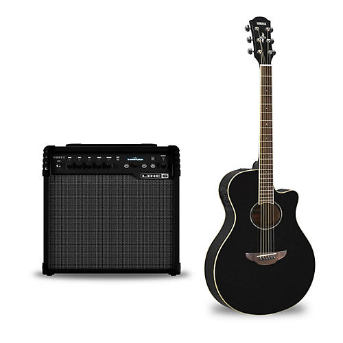 APX600 Acoustic-Electric Guitar and Line 6 Spider V 30 Guitar Combo Amp