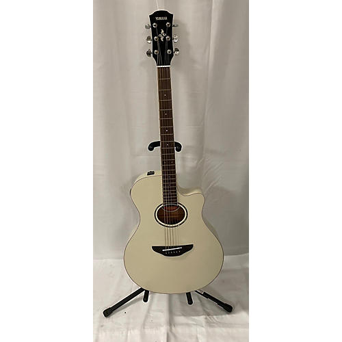 Yamaha APX600 Acoustic Electric Guitar White