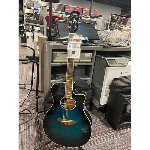 Yamaha APX600 Acoustic Electric Guitar Ocean Blue Burst