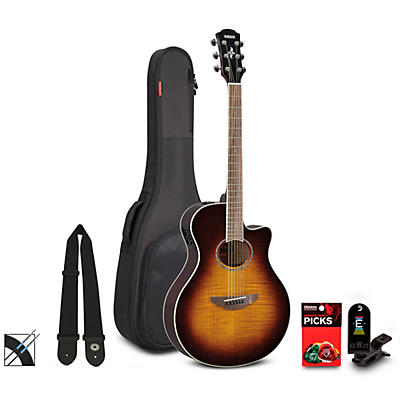 Yamaha APX600FM Acoustic-Electric Guitar Pack