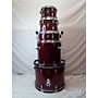 Used SONOR AQX Stage Drum Kit Red Moon Sparkle