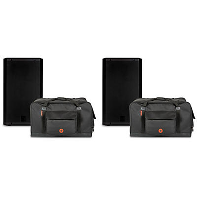RCF ART-915A Powered Speaker Pair With Road Runner Bags