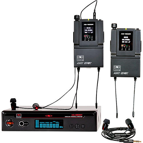 AS-1800-2 Wireless In-Ear Monitor Twin Pack System