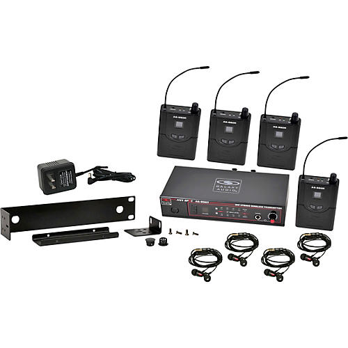 Galaxy Audio AS-950-4 Wireless In-Ear Monitor Band Pack (P2 Band)-470-494 MHz Condition 1 - Mint 470-534 MHz Black