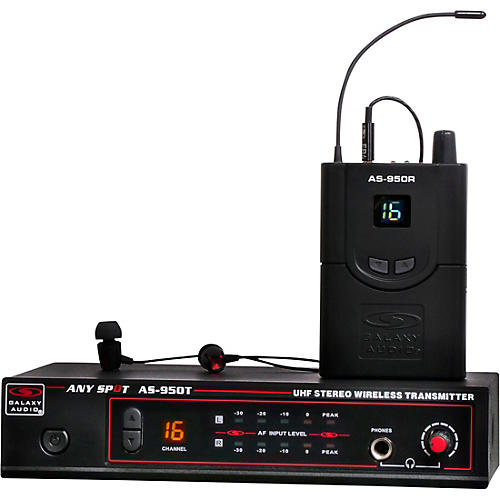 Galaxy Audio AS-950-4 Wireless In-Ear Monitor Band Pack (N Band)-518-542 MHz 518-554 MHz Black