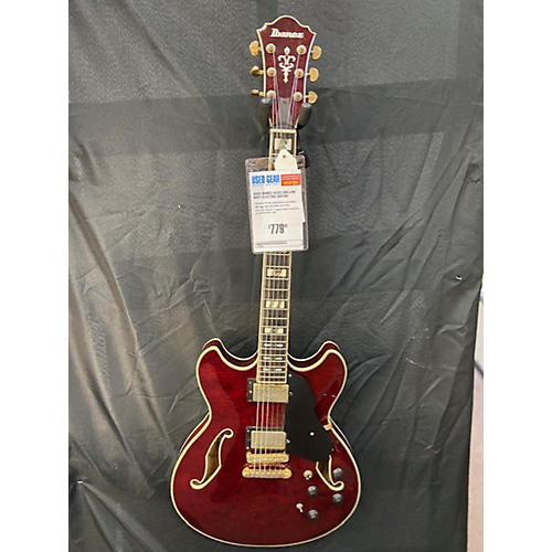Ibanez AS253 Hollow Body Electric Guitar Crimson Red Trans