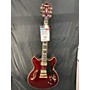 Used Ibanez AS253 Hollow Body Electric Guitar Crimson Red Trans