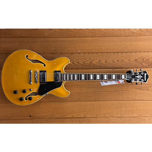 Ibanez AS73 Artcore Hollow Body Electric Guitar Black and Yellow