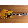 Used Ibanez AS73 Artcore Hollow Body Electric Guitar Black and Yellow
