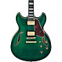 Ibanez AS93FM Artcore Expressionist Series Electric Guitar Transparent Moss Green