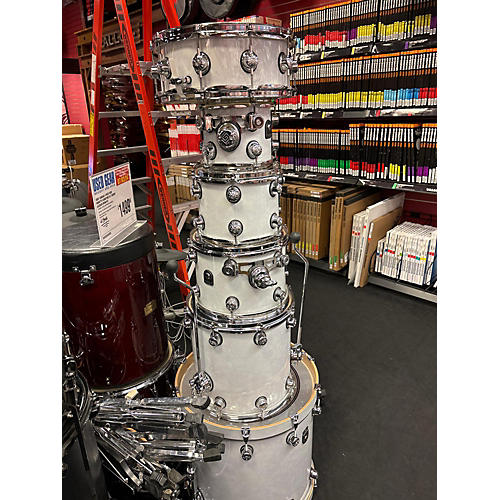 Natal Drums ASH Drum Kit WHITE SWIRL