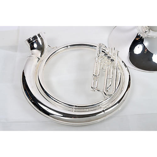 Allora ASP-450 BBb Sousaphone Condition 3 - Scratch and Dent Silver 197881180744