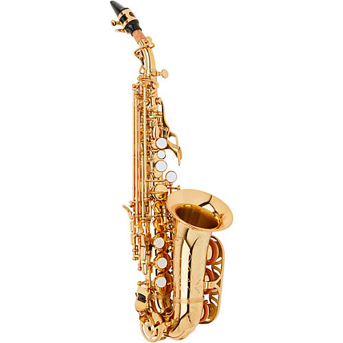 Allora ASPS-550 Paris Series Curved Soprano Sax Condition 2 - Blemished Lacquer, Lacquer Keys 197881121754