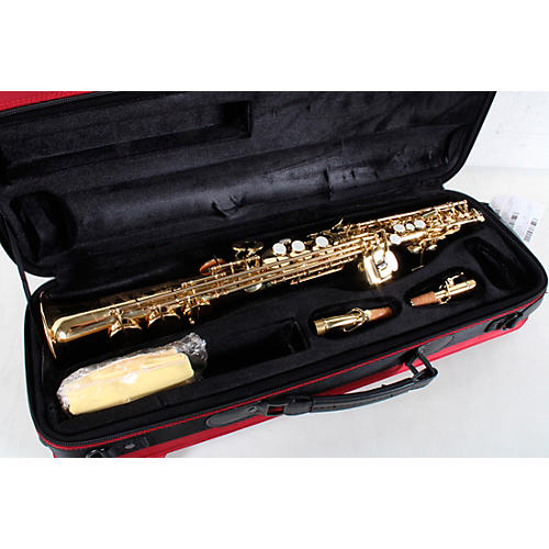 Allora ASPS-550 Paris Series Straight Soprano Sax Condition 3 - Scratch and Dent Lacquer, Lacquer Keys 194744505959
