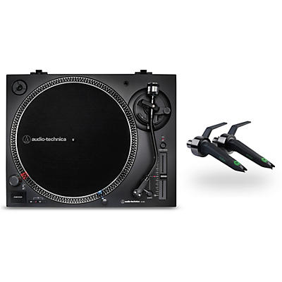 Audio-Technica AT-LP120XUSB Direct-Drive Stereo Turntable Pair with Ortofon Concorde Mix Cartridge Twin Pack