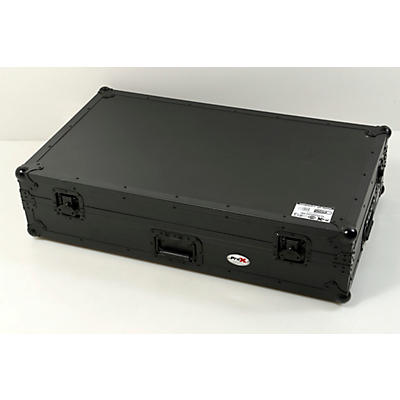ProX ATA Flight Style Road Case For Pioneer Opus Quad DJ Controller with 1U Rack Space and Wheels Black on Black