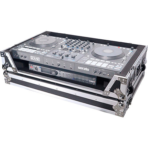 ProX ATA Flight Style Road Case For RANE Four DJ Controller with 1U Rack Space & Wheels Condition 1 - Mint Black