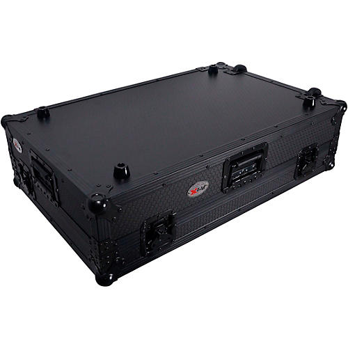 ProX Truss ATA Flight Style Wheel Road Case For RANE Four DJ Controller with 1U Rack Space - All Black Black