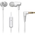 Audio-Technica ATH-CLR100IS SonicFuel In-ear Headphones with In-line Mic & Control WhiteWhite