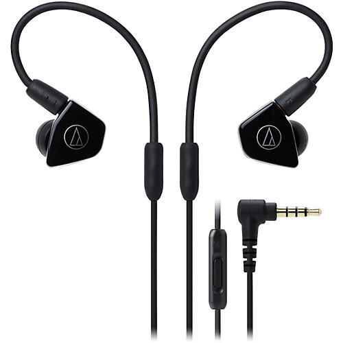 ATH-LS50ISBK In-Ear Dynamic Drive Headphones in Black