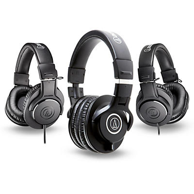 Audio-Technica ATH-M40x Headphones With 2 ATH-M20x Headphones