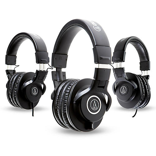 Audio-Technica ATH-M40x Headphones with 2 ATH-M30x Headphones