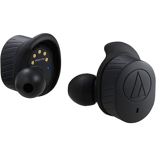 Audio-Technica ATH-SPORT7TW SonicSport True Wireless In-Ear Headphones Condition 1 - Mint Black
