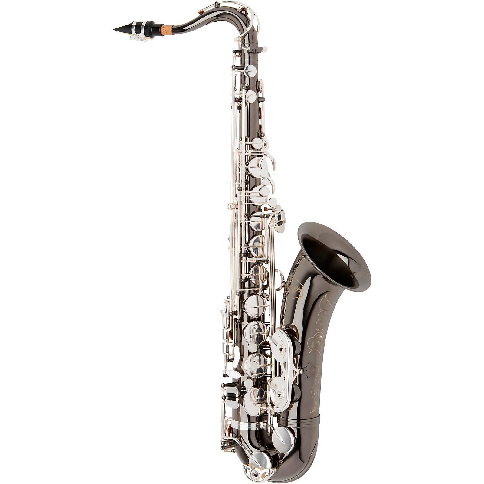 Allora ATS450 Vienna Series Tenor Saxophone Black Nickel Body Silver
