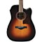 AW400C Artwood Solid Top Dreadnought Acoustic-Electric Guitar Level 1 Brown Sunburst