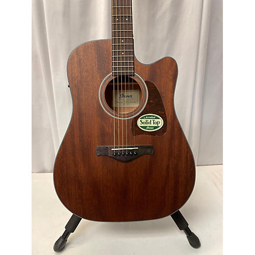 Ibanez AW54CEOPN Acoustic Electric Guitar Natural Mahogany