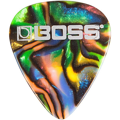 BOSS Abalone Celluloid Guitar Pick 12-Pack Thin 12 Pack