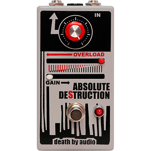 Death By Audio Absolute Destruction Overloading Power Amplifier Distortion Effects Pedal Condition 1 - Mint Gray