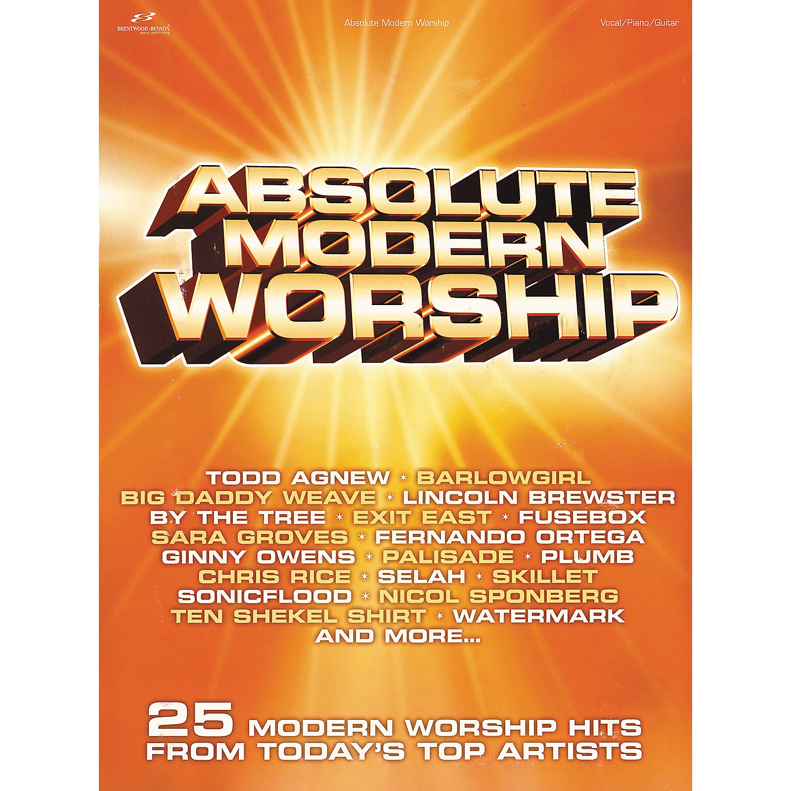 BrentwoodBenson Absolute Modern Worship Piano, Vocal, Guitar Songbook