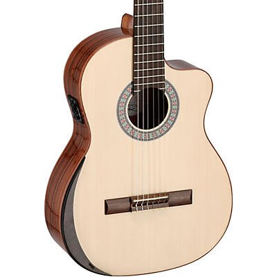 Manuel Rodriguez Academia Exotica Santos Pavo Real Cutaway Acoustic-Electric Classical Guitar