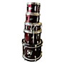 Used Ludwig Accent CS Drum Kit Ruby