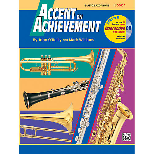 Alfred Accent on Achievement Book 1 Alto Sax Book & CD