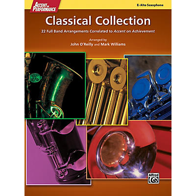 Alfred Accent on Performance Classical Collection Alto Saxophone Book