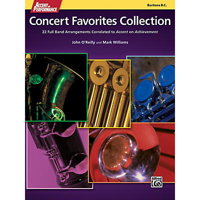 Alfred Accent on Performance Concert Favorites Collection Bari Bass Clef Book