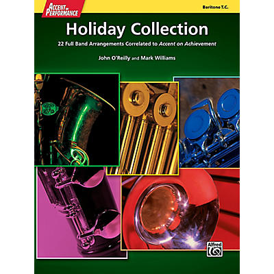Alfred Accent on Performance Holiday Collection Baritone Treble Clef Book