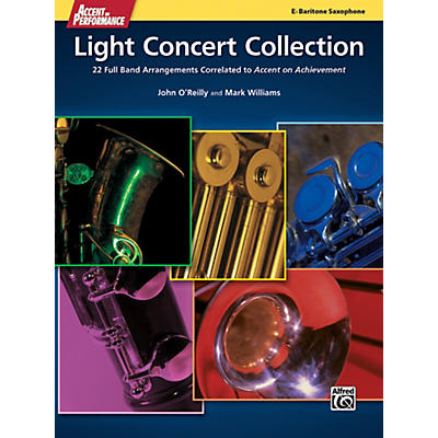 Alfred Accent on Performance Light Concert Collection Baritone Saxophone Book